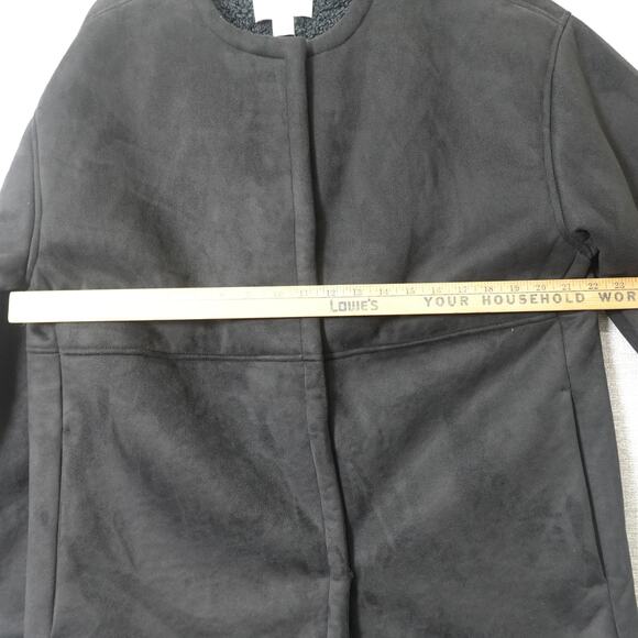 Calvin Klein Faux Shearling Relaxed Coat - Extra Large - Picture 10 of 12